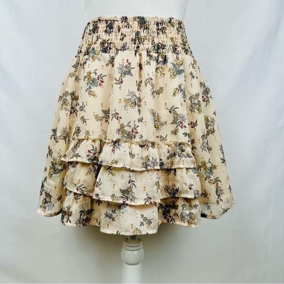Sofie Schnoor - Floral Print Ruffle Skirt - Size Small - Picture 1 of 7